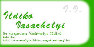 ildiko vasarhelyi business card